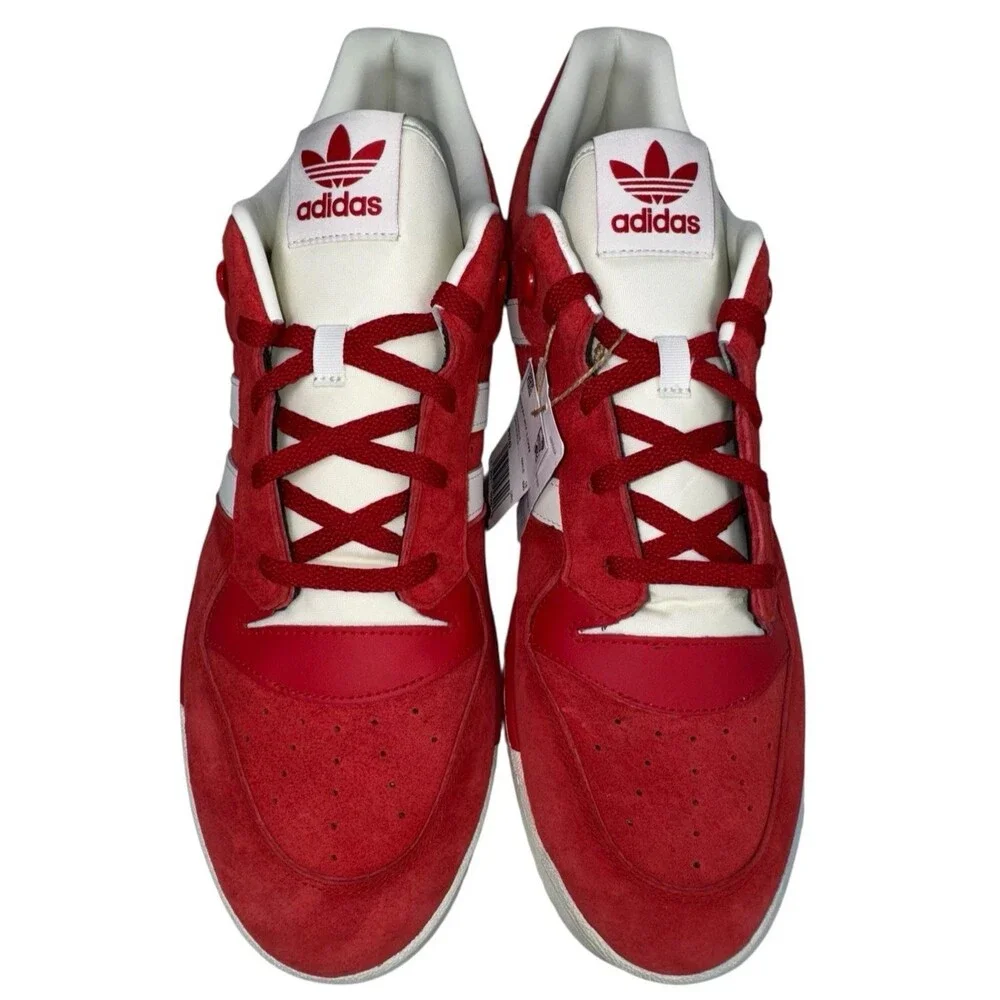 Adidas Size 19 Red Sneaker Shoe Rivalry Low Scarlet Big TaIl Rare Size Retro New